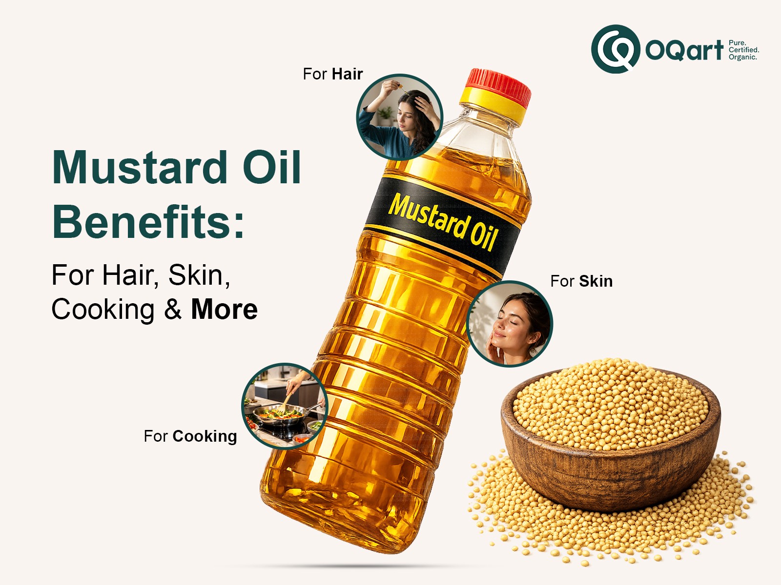 Mustard Oil Benefits: For Hair, Skin, Cooking & More