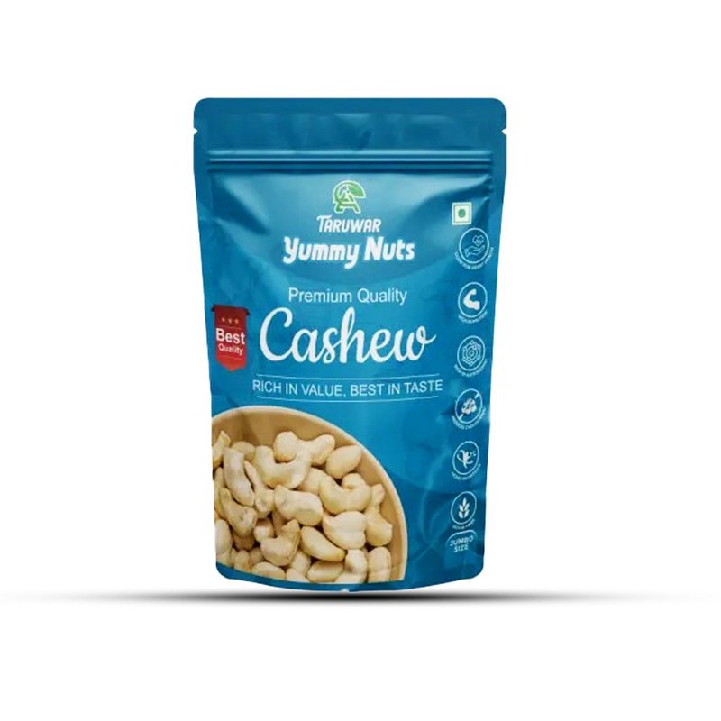 Taruwar Premium W180 Cashew Nuts 250g | Jumbo Whole Kaju (Non-Broken) | Crunchy & Creamy Cashews | Protein Rich Dry Fruits | Healthy Snacking Nuts | Premium Quality Kaju for Energy, Nutrition, Weight Management & Everyday Use