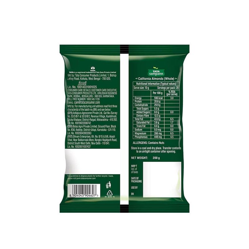 Tata Sampann Almonds 200G thumbnail 2