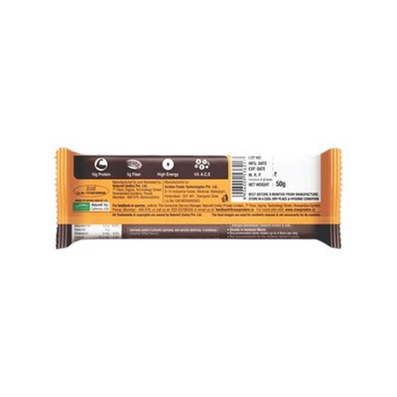 RiteBite Max Protein Daily Salt & Caramel Bar | 10g Protein and Fibre | Blend of Whey, Soy and Peanut Protein | No Added Preservatives and Artificial Sweeteners | On-the-Go Convenience Nutritional Snack