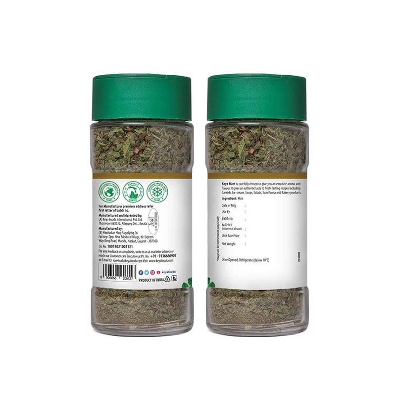 Keya Mint | Premium Dried Mint Leaves Seasoning | Refreshing Aroma & Cool Flavor | Perfect for Raita, Chutney, Drinks & Everyday Cooking thumbnail 2
