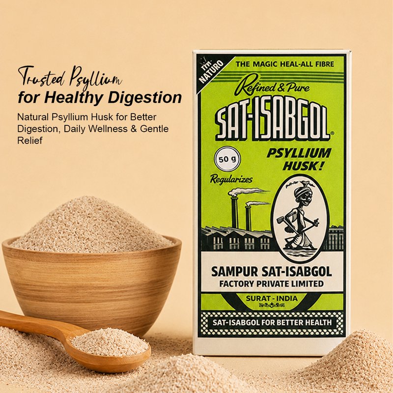 Sidhpur Sat Isabgol | Natural Psyllium Husk for Digestive Wellness | Rich in Dietary Fiber | Supports Healthy Digestion & Daily Gut Health