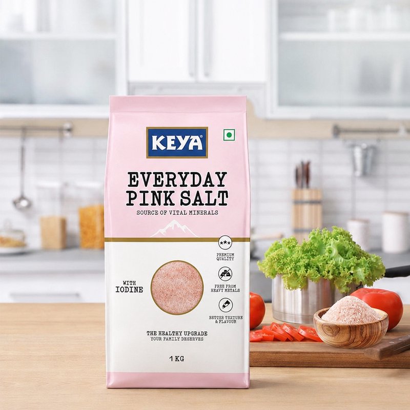 Keya Everyday Pink Salt | Premium Himalayan Pink Salt | Natural Mineral-Rich Seasoning | Perfect for Cooking, Salads & Everyday Kitchen Use