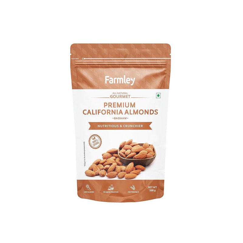 FARMLEY CALIFORNIA ALMONDS 500GM