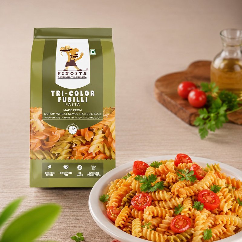 Finosta Tricolor Fusilli Pasta 500g | Premium Spiral Pasta with Natural Vegetable Colours | Perfect for Pasta Salads, Italian Recipes & Healthy Family Meals thumbnail 2