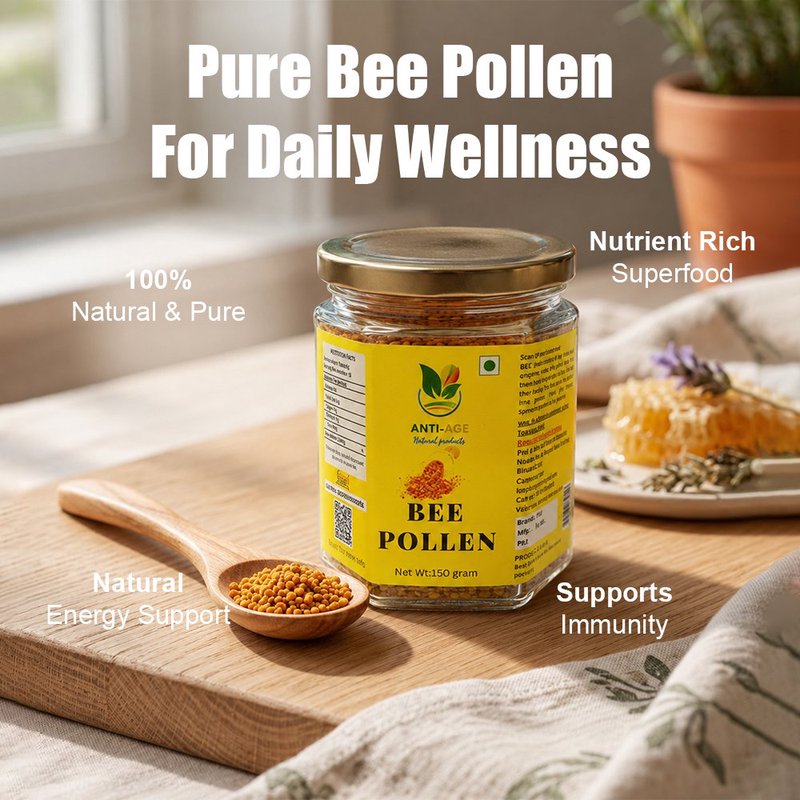 Imzak Bee Pollen | 100% Pure Natural Bee Pollen Granules | Rich in Protein, Vitamins, Minerals & Antioxidants | Superfood for Immunity, Energy & Daily Wellness | Healthy Nutritional Supplement for Men & Women thumbnail 4