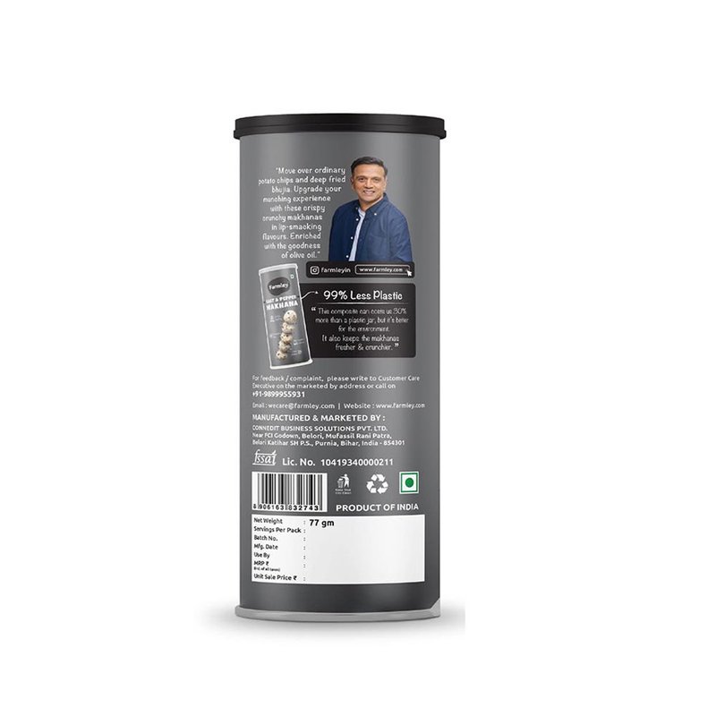 FARMLEY MAKHANA BLACK PEPPER 83GM thumbnail 2
