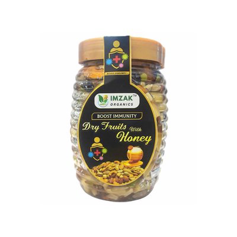 Imzak Dry Fruits with Honey | Premium Mixed Dry Fruits in Pure Honey | Healthy Energy Booster, Immunity Support & Nutrient-Rich Natural Delight
