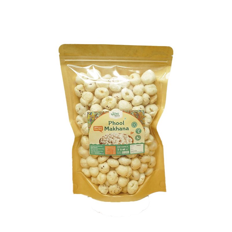 Desi Mantra Handpicked Phool Makhana | Premium Quality Raw Fox Nuts | Light Crunchy & Naturally Nutritious Snack | Rich in Protein & Fiber | Perfect for Roasting & Healthy Eating thumbnail 2