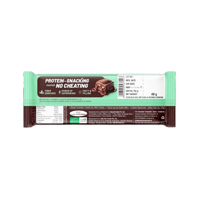 RiteBite Max Protein Choco Temptation Millet Wafer Bar | 10g Protein | Zero Added Sugar | No Maida | No Palm Oil | Crunchy Healthy Snack thumbnail 2