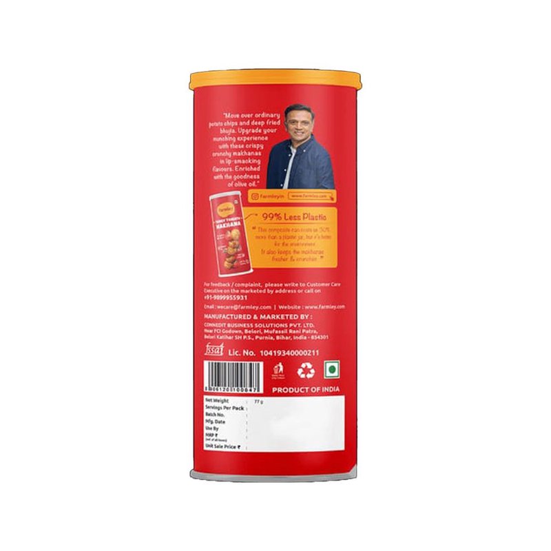 FARMLEY MAKHANA TANGY TOMATO 77G thumbnail 2