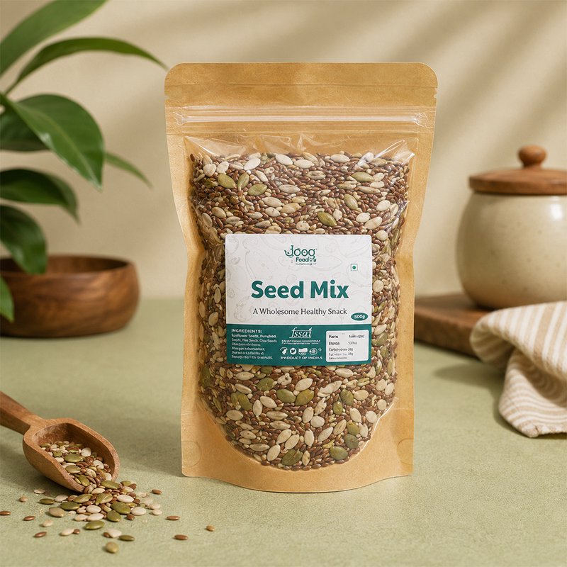 Desi Mantra Premium Seed Mix | Nutritious Blend of Roasted Healthy Seeds | Rich in Fiber & Protein | Perfect Anytime Snack for Fitness & Daily Wellness thumbnail 3