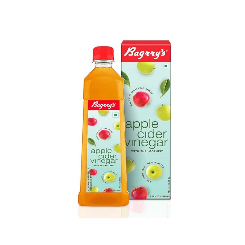 Bagrry's Apple Cider Vinegar 500ml | Raw & Filtered ACV | Natural Wellness Drink for Digestion, Detox & Daily Health | Easy Addition to Your Healthy Lifestyle