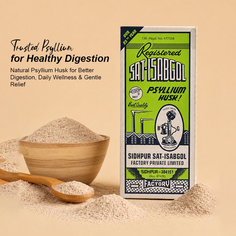 Sidhpur Sat Isabgol | Natural Psyllium Husk for Digestive Wellness | Rich in Dietary Fiber | Supports Healthy Digestion & Daily Gut Health