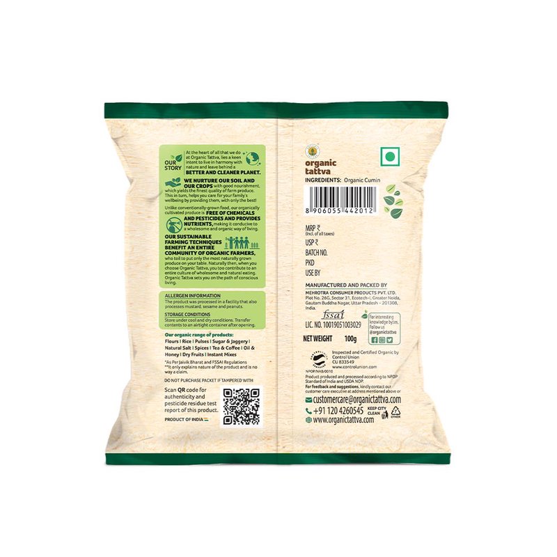 Organic Tattva Cumin Whole | Organic Jeera | Superior Quality Cumin Seeds | Fragrant Spice for Indian Cooking thumbnail 2