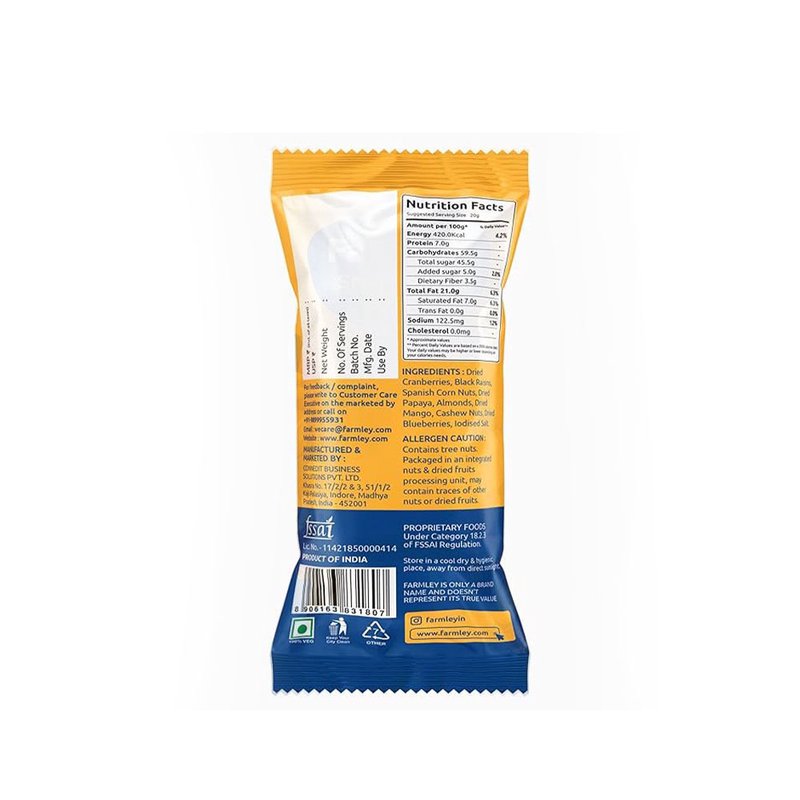 Farmley Savoury Snack Mix | Crunchy Roasted Nuts, Seeds & Namkeen Mix | Protein & Fibre Rich Snack | Tasty On-the-Go Munching thumbnail 2