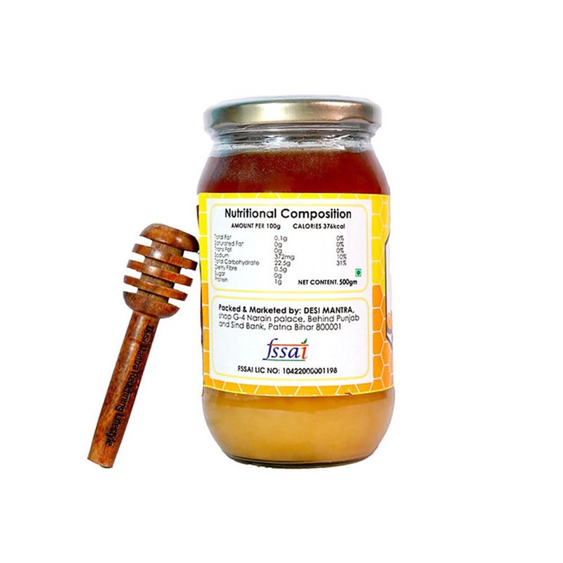 Desi Mantra Mustard Honey | Pure Raw & Natural Monofloral Honey | Unprocessed & Naturally Sourced | No Added Sugar | Rich Taste Healthy Sweetener for Daily Use thumbnail 2