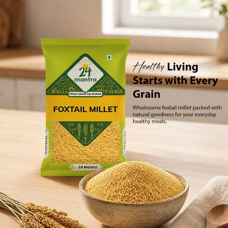 24 Mantra Organic Foxtail Millet | Kangni Millet | Whole Grain Ancient Millet | Healthy Rice Alternative