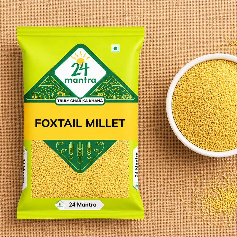 24 Mantra Organic Foxtail Millet | Kangni Millet | Whole Grain Ancient Millet | Healthy Rice Alternative