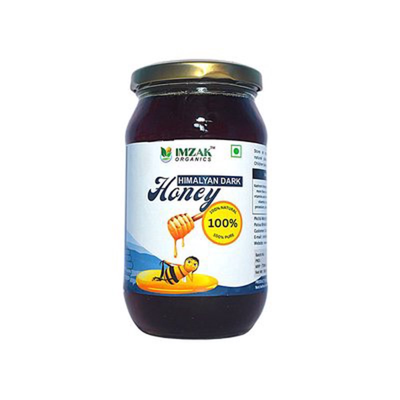 Imzak Himalayan Dark Honey | 100% Pure Raw & Natural Forest Honey | Unprocessed Himalayan Honey Rich in Antioxidants & Minerals | Bold Rich Taste | Healthy Natural Sweetener for Immunity, Energy & Daily Wellness