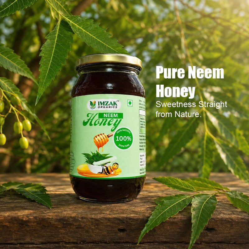 Imzak Neem Honey | 100% Pure Raw & Natural Herbal Honey | Unprocessed Neem Blossom Honey Rich in Antioxidants & Natural Enzymes | Healthy Natural Sweetener for Immunity, Digestion & Daily Wellness | Ayurvedic Honey Goodness thumbnail 4