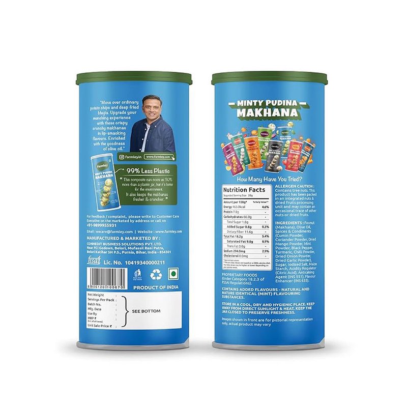 FARMLEY JAR MAKHANA MINT 55GM thumbnail 2