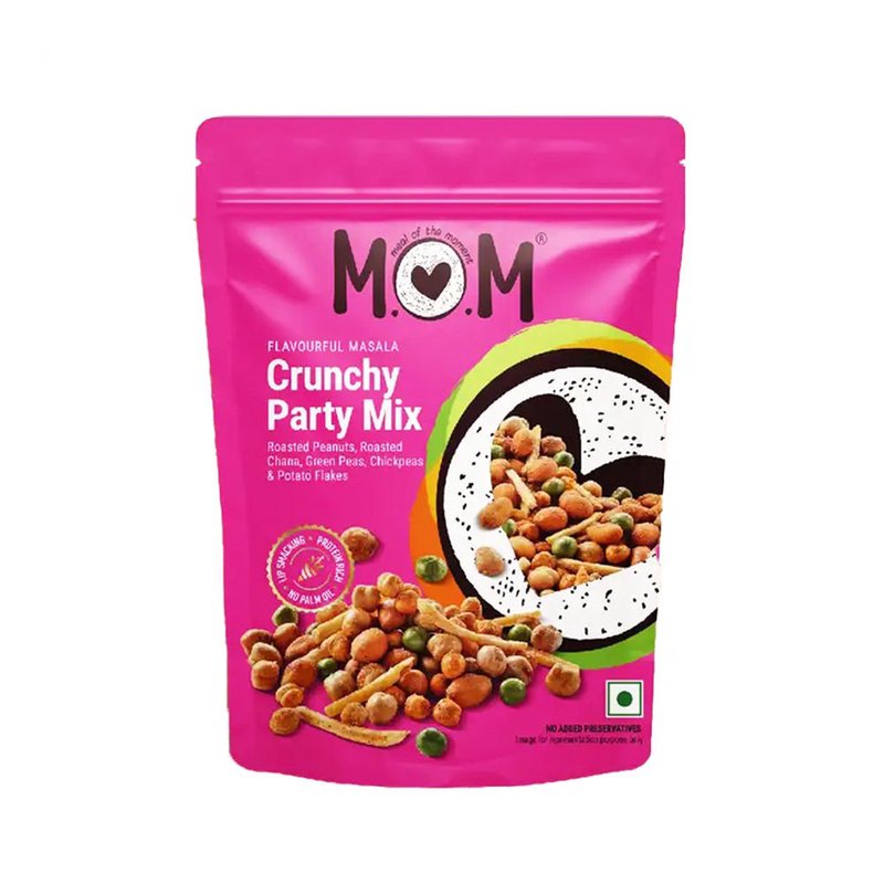 MOM Crunchy Party Mix 210g | Crispy Namkeen Mix | Ready to Eat Namkeen Snack | Best Snack for Tea Time & Parties