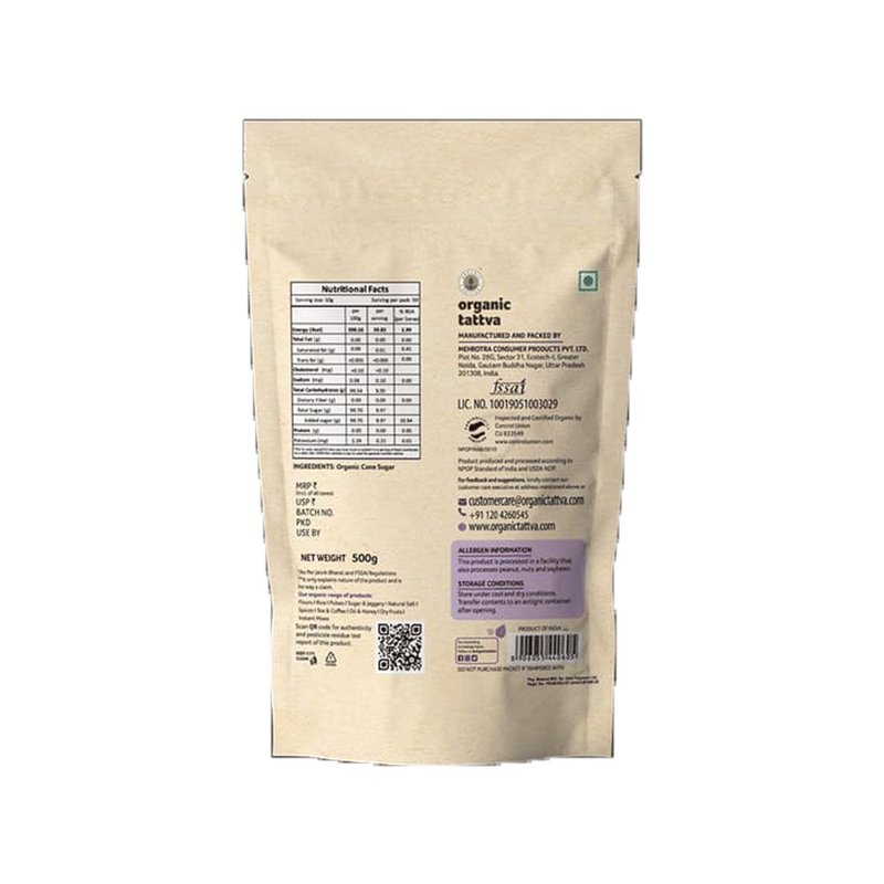 Organic Tattva Organic Sugar | Natural Cane Sugar | Premium Sulphur-Free Sugar | Quality Sulphur Free Sugar for Daily Use thumbnail 2