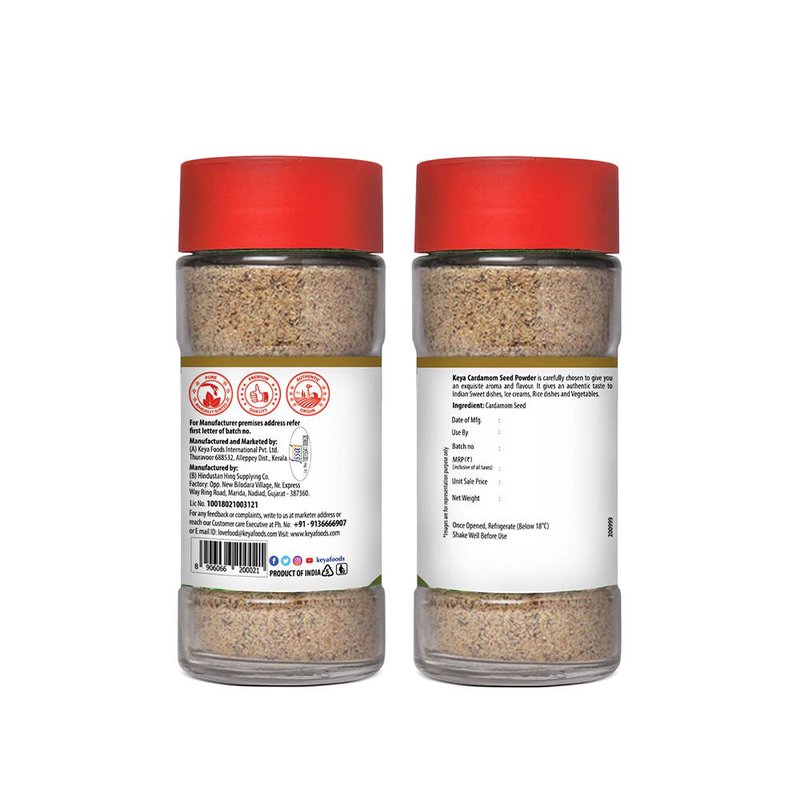 Keya Cardamom Seed Powder | Premium Ground Elaichi Spice | Rich Aroma & Natural Flavor | Perfect for Tea, Desserts, Sweets & Everyday Cooking thumbnail 2