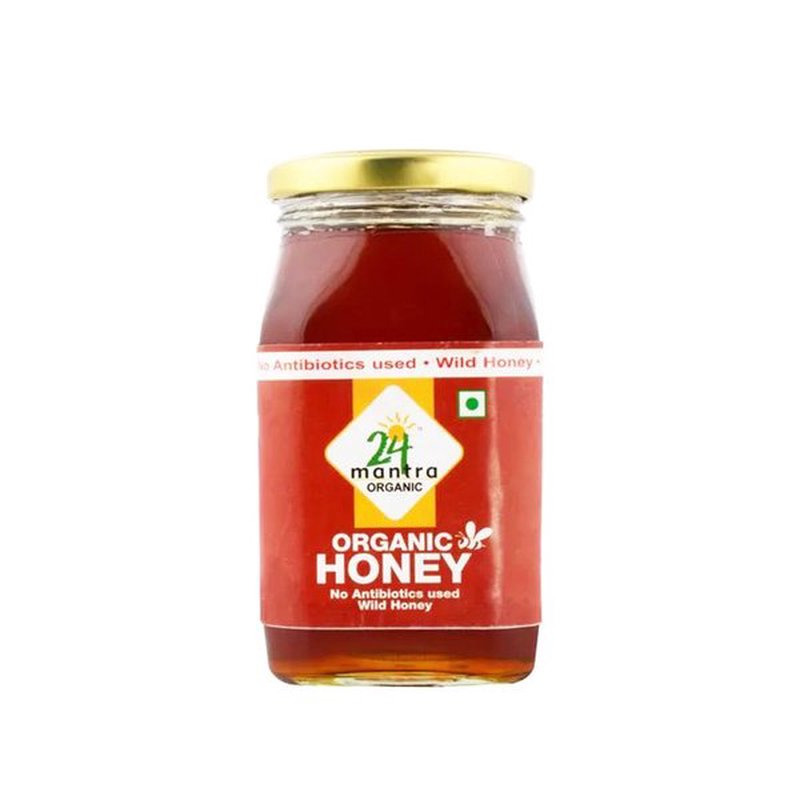24 Mantra Organic Honey | Pure Natural Honey | No Added Sugar | Rich Taste | Everyday Sweetener