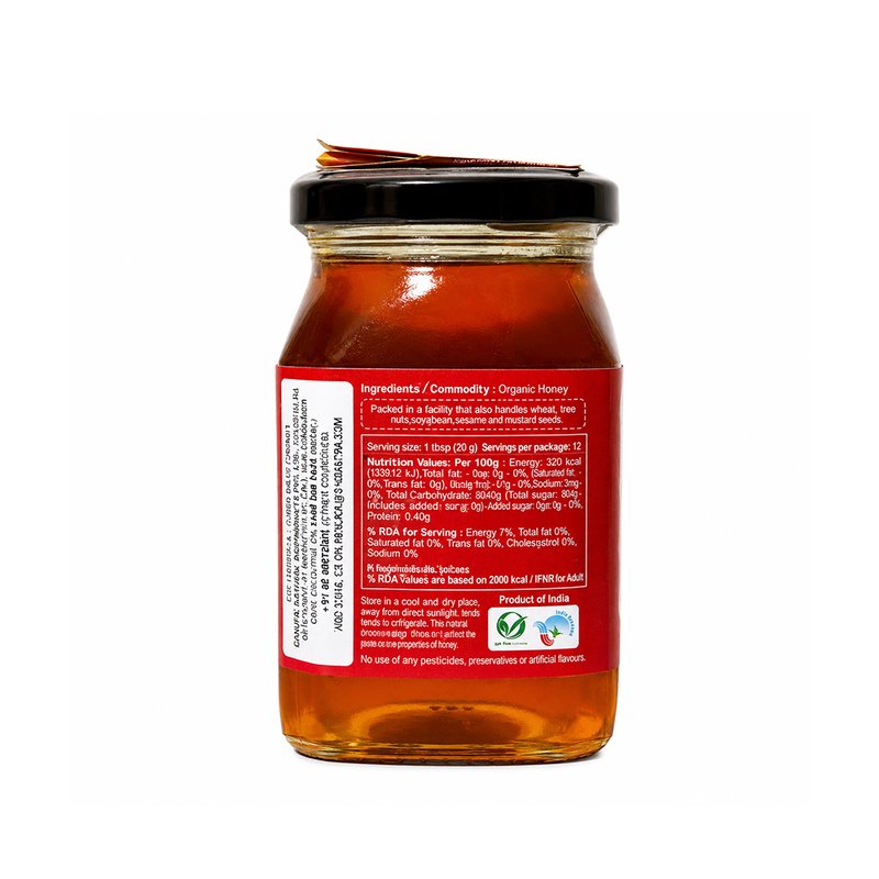 24 Mantra Organic Honey | Pure Natural Honey | No Added Sugar | Rich Taste | Everyday Sweetener