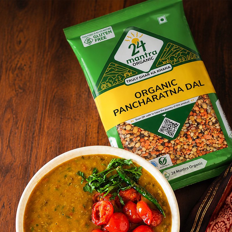 24 Mantra Organic Panchratna Dal | Mixed Dal | Five Lentil Blend | High Protein & Fiber | Premium Organic Indian Pulses