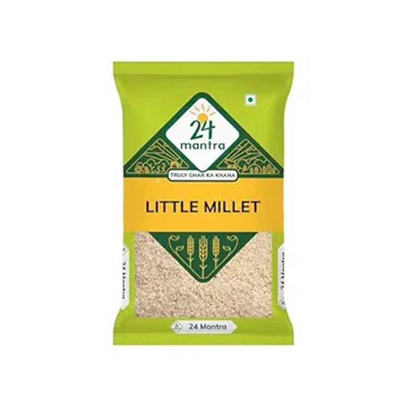 24 Mantra Organic Little Millet 500g | Samai Millet | Whole Grain Millet | High Fiber | Healthy Grain