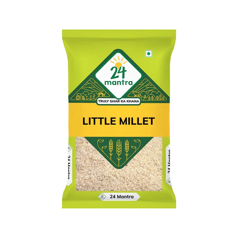 24 Mantra Organic Little Millet 500g | Samai Millet | Whole Grain Millet | High Fiber | Healthy Grain