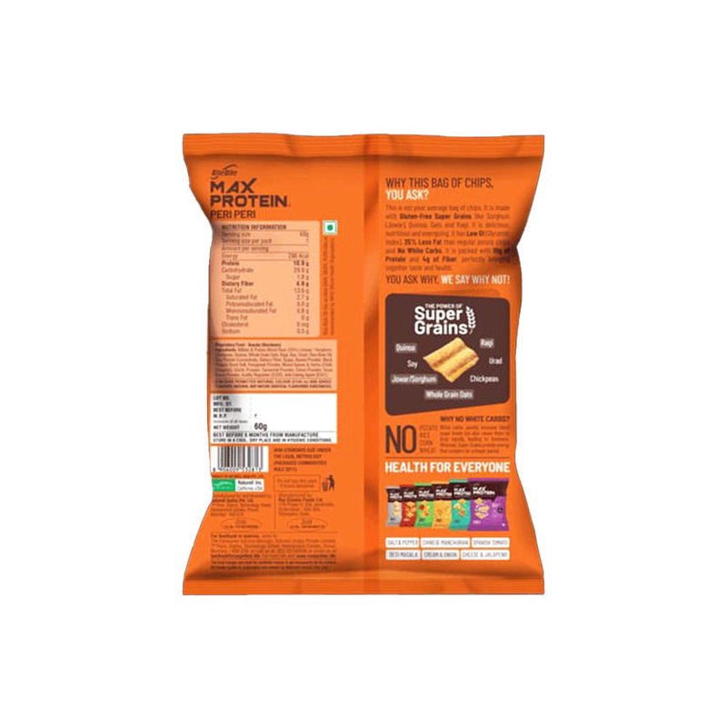 RiteBite Namkeen Peri Peri | 7 Grain Protein Snack | High Protein | Made with 7 Nutritious Grains | Crispy & Crunchy | Ready-to-Eat | 100% Vegetarian thumbnail 2