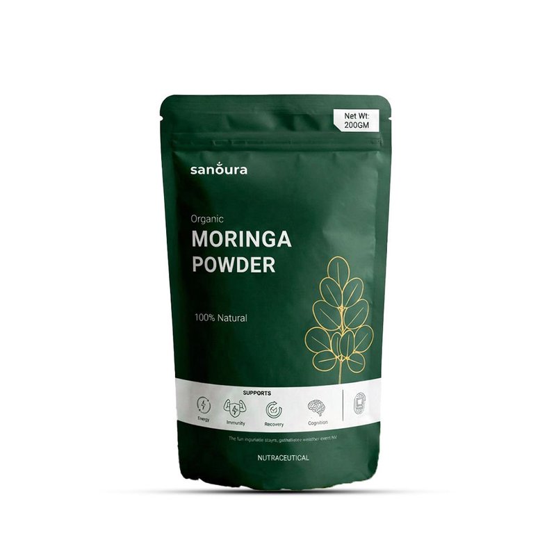 Sanoura Moringa Powder | 100% Pure Natural Superfood Powder | Rich in Vitamins, Iron & Antioxidants | Supports Immunity, Energy & Daily Wellness | Herbal Moringa Supplement for Healthy Lifestyle & Nutrition