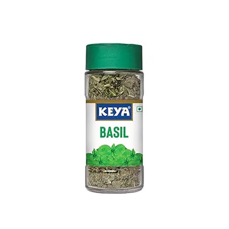 Keya Basil | Premium Dried Basil Herbs | Aromatic Italian Seasoning for Pasta, Pizza, Salads & Everyday Cooking