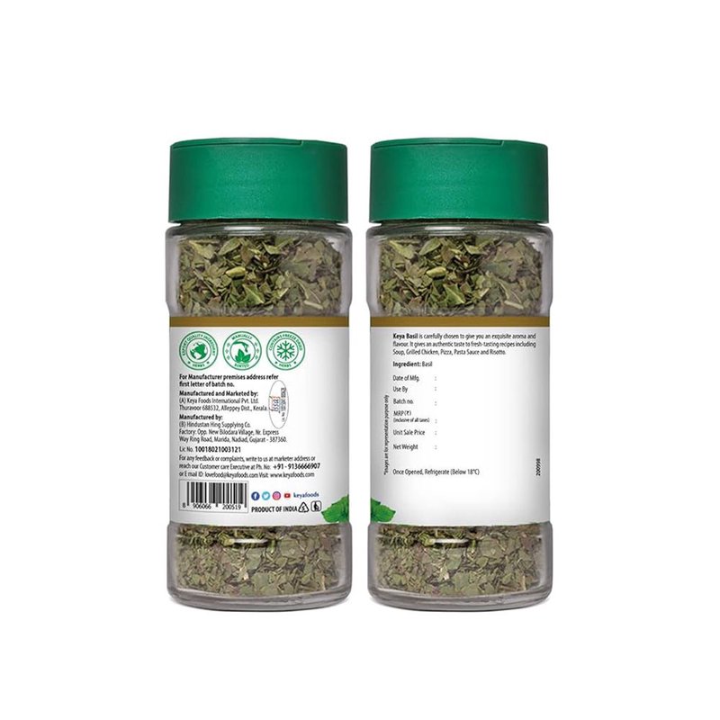 Keya Basil | Premium Dried Basil Herbs | Aromatic Italian Seasoning for Pasta, Pizza, Salads & Everyday Cooking thumbnail 2