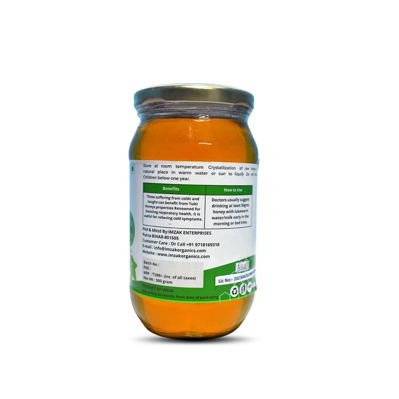Imzak Tulsi Honey | 100% Pure Raw & Natural Honey with Tulsi | Ayurvedic Herbal Honey | Rich in Antioxidants & Natural Enzymes | Healthy Sweetener for Immunity, Digestion & Daily Wellness thumbnail 2