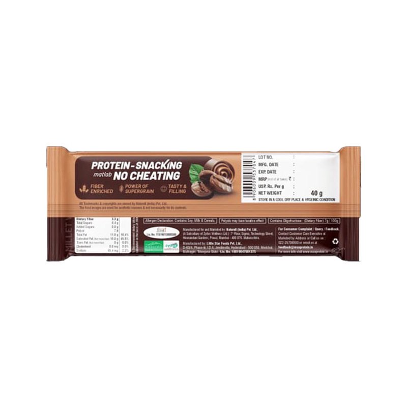 RiteBite Max Protein Coffee Mousse Millet Wafer Bar | 10g Protein | Zero Added Sugar | No Maida | No Palm Oil | Crunchy Healthy Snack thumbnail 2