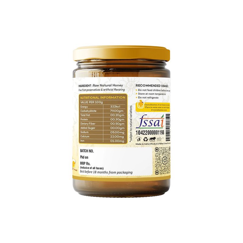 Desi Mantra Ginger Infused Honey | Pure Natural Honey with Ginger Goodness | Raw & Unprocessed Blend | No Added Sugar | Warm Spiced Flavor for Tea & Daily Wellness thumbnail 2