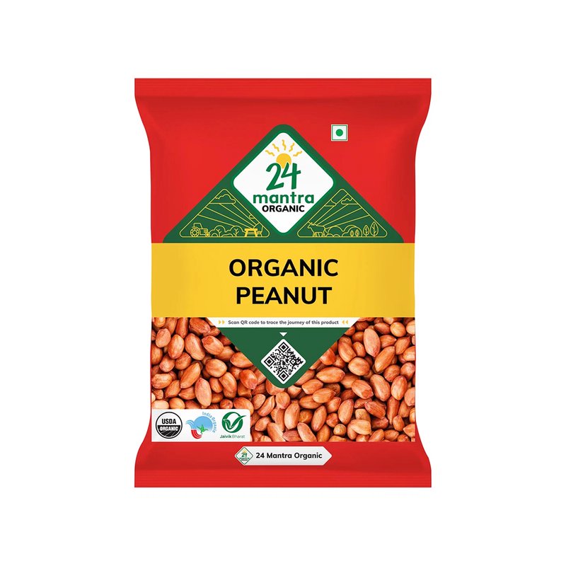 24 Mantra Organic Peanuts | Premium Raw Groundnuts | Rich in Protein & Healthy Fats | Multipurpose Kitchen Staple
