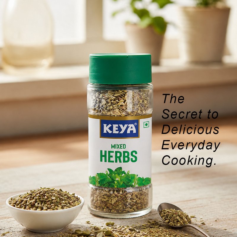 Keya Mixed Herbs | Premium Blend of Italian Style Herbs | Aromatic Seasoning for Pasta, Pizza, Salads & Everyday Cooking