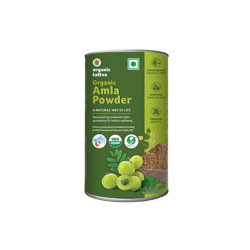 Organic Tattva Amla Powder | Organic Indian Gooseberry Powder | Ayurvedic Herbal Powder | High in Vitamin C Superfood