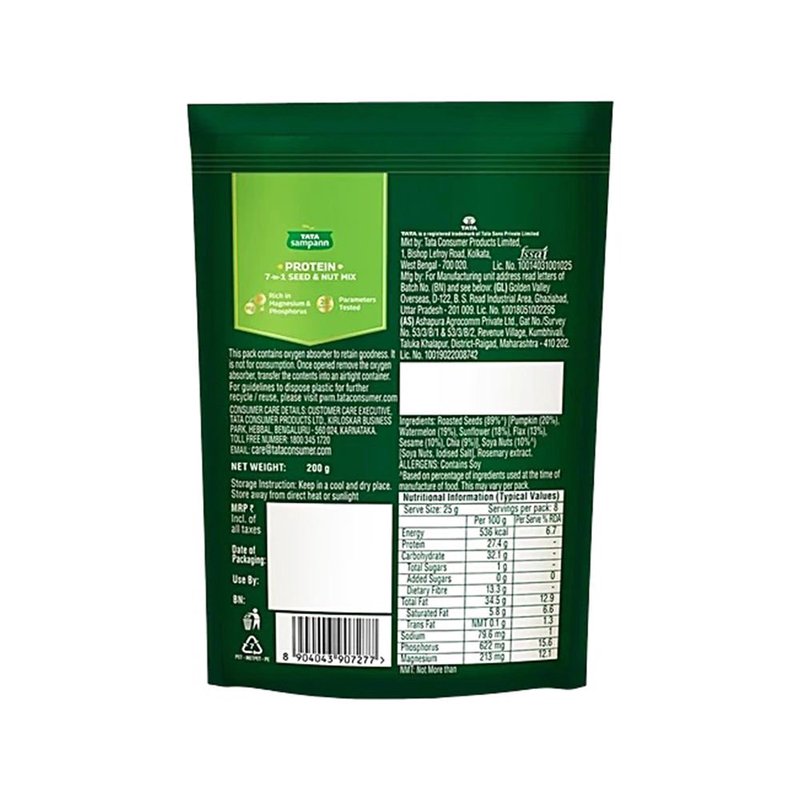 Tata Sampann Protien 7in1 seeds & Nuts mix 200g thumbnail 2
