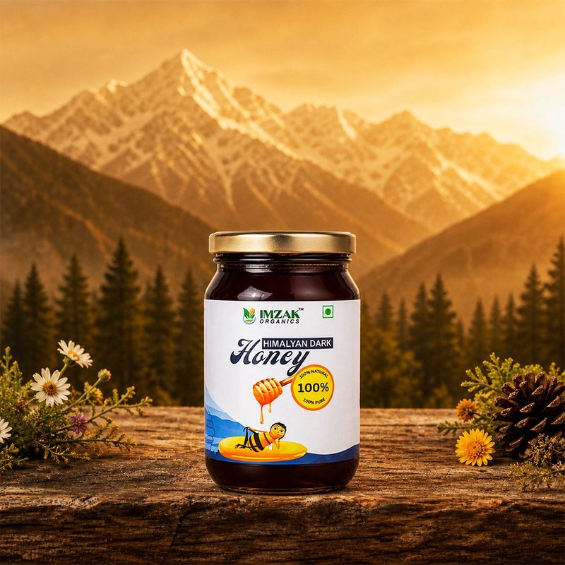 Imzak Himalayan Dark Honey | 100% Pure Raw & Natural Forest Honey | Unprocessed Himalayan Honey Rich in Antioxidants & Minerals | Bold Rich Taste | Healthy Natural Sweetener for Immunity, Energy & Daily Wellness thumbnail 4