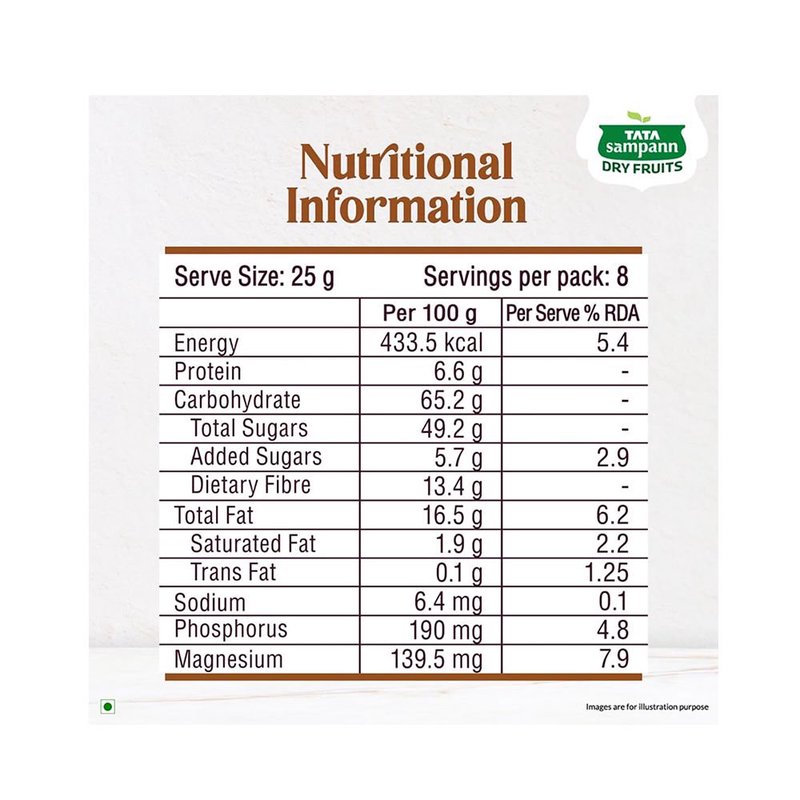 Tata Sampann LUXE Dry fruits & Nut mix 200g thumbnail 3