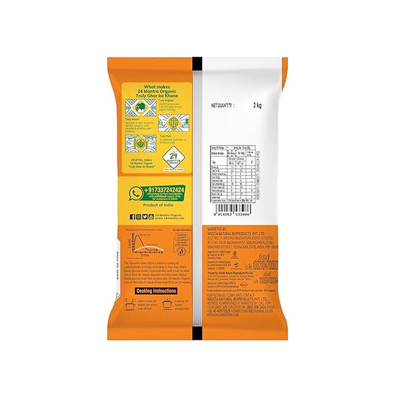 24 Mantra Organic Low GI Rice | Low Glycemic Index Rice | Premium Healthy Rice | Light & Fluffy Grains thumbnail 2