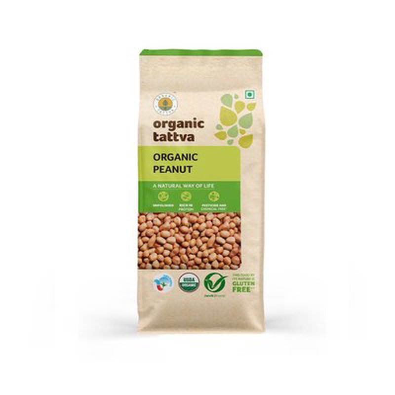 Organic Tattva Peanuts | Organic Groundnuts | Premium Raw Peanuts | Protein-Rich Nuts for Cooking & Snacking