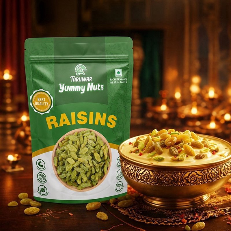 Taruwar Premium Raisins 250g | Kishmish | Naturally Sweet & Soft Dry Fruits | Rich in Iron, Fibre & Antioxidants | Healthy Snack for Energy, Digestion & Daily Nutrition | Premium Quality Raisins